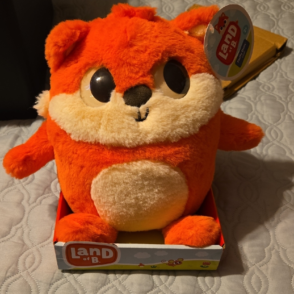 Orange Plush Toy Land Of B Fluffy Doos Dash